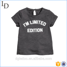 Custom your own logo Round Neck 100% Cotton Short Sleeves kid T shirt